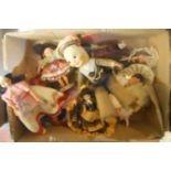 Collection of old dolls