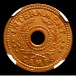 Australia - Internment Camp Token 2 Shillings undated (1943) struck in bronze with central hole KM#