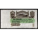 South Africa 5 Pounds unissued remainder Cape of Good Hope Montagu Bank  dated 18xx (1880) EF