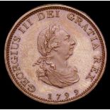 Farthing 1799 Proof in bronzed Copper Peck 1277 KF10 nFDC with some handling marks