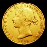 Australia Half Sovereign 1865 Sydney Branch Mint R over B in VICTORIA unlisted by Marsh or McDonald,