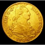 Spain 2 Escudos 1800 MF KM#435.1 Good Fine