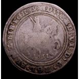 Halfcrown Edward VI 1551, Horse with Plume S.2479 VG with some tooling in the reverse field