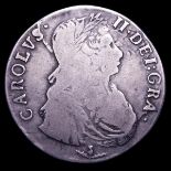 Scotland Two merks 1673 Thistle below bust S.5608 Near Fine and bold for the grade