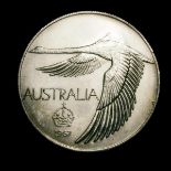 Australia Pattern Dollar 1967 Andor Meszaros series X#M2 UNC or near so and lustrous with some minor