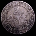 Halfcrown Edward VI 1552, Galloping horse without plume S.2480 Fine with a small area of