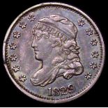 USA Half Dime 1829 Triple reverse stripes, also with 9 repunched in the date Breen 2983 GVF/NEF