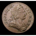 Farthing 1773 Obverse 2 Peck 913 GEF and attractively toned, slabbed and graded CGS 65