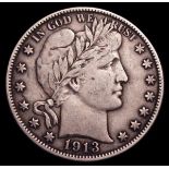 USA Half Dollar 1913 Breen 5116 Fine, Rare