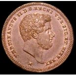 Italian States - Naples Tornesi 1842 KM#327 GEF with traces of lustre