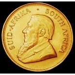 South Africa Krugerrand 1974 KM#73 UNC or near so with some contact marks