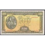 Ireland Republic Central Bank £100, Lady Lavery portrait, dated 4.4.77 series 02B 020823, signed