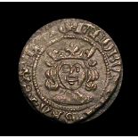 Scotland, James IV 1488-1513. billon penny 0.64gms, class IV. O, crowned facing bust. R, long