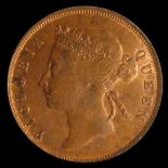 Straits Settlements Cent 1897 KM#16 PCGS MS63 RB