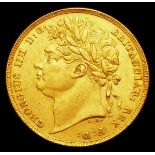 Sovereign 1823 Marsh 7 EF and extremely rare in this high grade