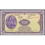 Ireland Republic Central Bank Lady Lavery £50 dated 16.4.75 series 03Y 086003, Pick68b, (LTN 58b)