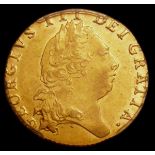 Guinea 1799 S.3729 PCGS AU58 we grade EF the obverse with some light hairlines, a scarcer date