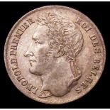 Belgium Quarter Franc 1844 KM#8 A/UNC and attractively toned