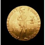 Netherlands Ducat 1818 KM#50.1 About VF