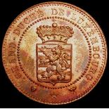 Luxembourg 10 Cents 1889 Essai in copper KM#E15 Lustrous red Unc