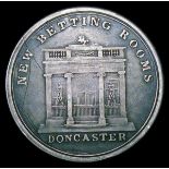Engraved Doncaster Races Silver Ticket or pass 1800 with D&G engraved on the reverse, Fine with a