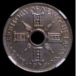 New Guinea Penny 1929 Proof KM#2 in Cupro-Nickel NGC PF62, all but 400 pieces were melted after