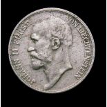 Liechtenstein Half Frank 1924 Y#7 EF with some striking flaws akin to haymarking on the obverse