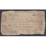 Henley & Oxfordshire Bank £5 dated 1818 for George Hewett & John Cooper (Outing 928b) bankruptcy