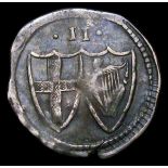 Halfgroat Commonwealth S.3221 Good Fine or better lightly creased, attractively toned with a small