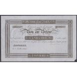 France, a sight note for Dix Livres Sterling (£10 sterling) , Howard, Grand & Co., dated London