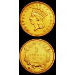 USA Gold Dollars (2) 1851 O Large O Breen 6018 About VF, 1859 Breen 6059 GVF/VF