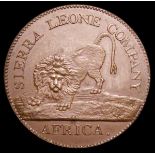 Sierra Leone Cent 1791 KM#1 Proof nFDC nicely toned, Rare