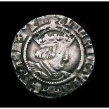 Halfgroat Henry VIII York Mint, Sede Vacante issue, no marks S.2347 mintmark Key, Good Fine