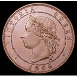 Penny 1860 Pattern in bronzed copper by Moore Peck 2101, Freeman 827 Obverse 1 Reverse A nFDC the