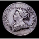 Farthing 1713 ANNA DEI GRATIA legend Peck dies 1+B a cast copy in silver Fine, the reverse better