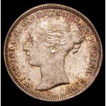 Threepence 1877 ESC 2083 UNC or near so and lightly toned, with some contact marks