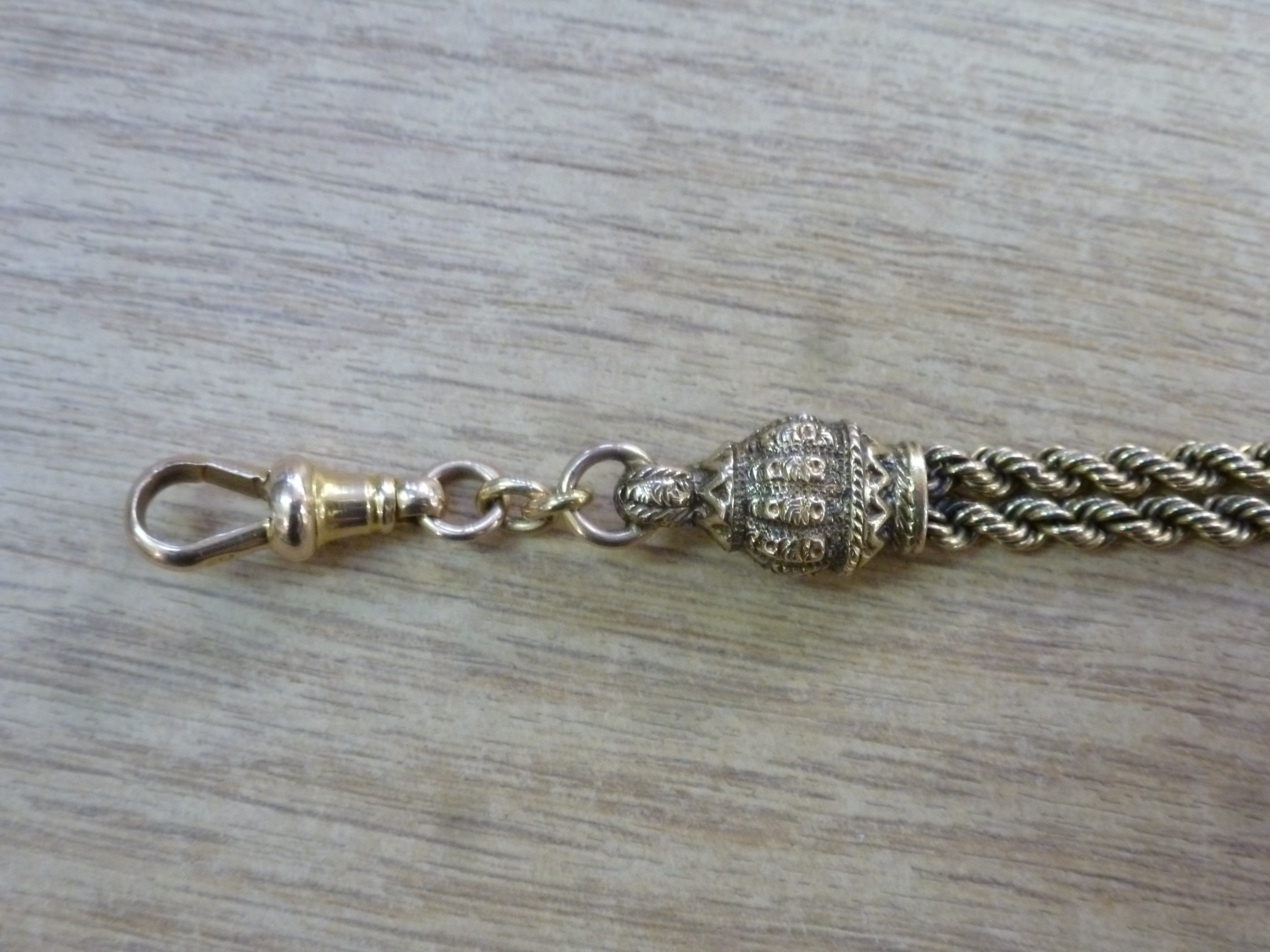 A 9 ct gold short watch or chatelaine ch - Image 4 of 4