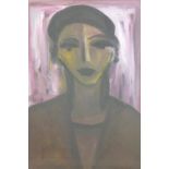 Jean-Pierre Kunzler (Swiss, b. 1967),
'Woman with beret',
oil on board,
signed, 2002,
46 x 75 cm
*