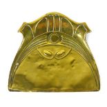 A Joseph Sankey & Son Art Nouveau brass
