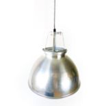 A BTC 'Titan' spun aluminium pendant ceiling light, h. 44 cm CONDITION REPORT: No guarantee to