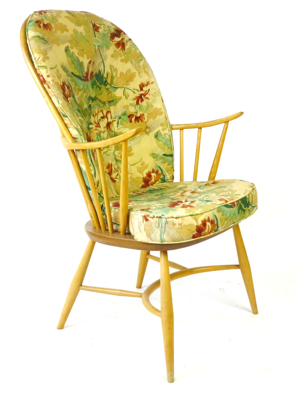 An Ercol elm and beech Windsor-type chair  CONDITION REPORT: Structurally sound, wear in places, - Image 2 of 4