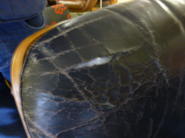 A 1970's bentwood and black leather office armchair on a five-star swivel base, by Giroflex - Image 6 of 8