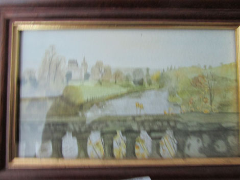 20th century British school, "Inverarny Castle, Scotland", watercolour, 11 cm x 19 cm CONDITION