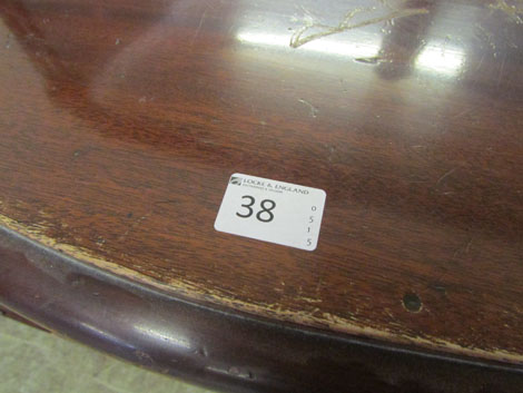 A late Victorian mahogany mirror backed sideboard, shaped rectangular mirror above a serpentine base - Image 3 of 3