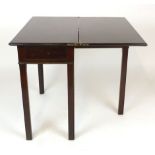 A George III mahogany fold out tea table with rectangular top, width 80cm
#VAT will be added to