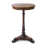 A Regency rosewood occasional table,