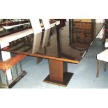 DINING TABLE, bespoke made, rectangular top in bronzed metallic finish, 220cm x 170cm x 75cm H.