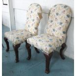 STANDARD CHAIRS, a pair, walnut in early