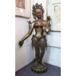 TIBETAN STYLE, 'Parvati', bronze, 99cm H