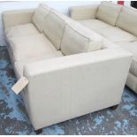 SOFA, in flecked natural upholstery, 73c